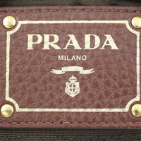 Prada Vitello Daino Expandable Shopper Tote stamp
