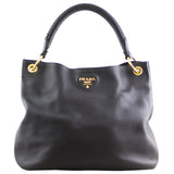 Prada Vitello Daino Hobo front