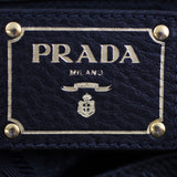 Prada Vitello Daino Hobo plate