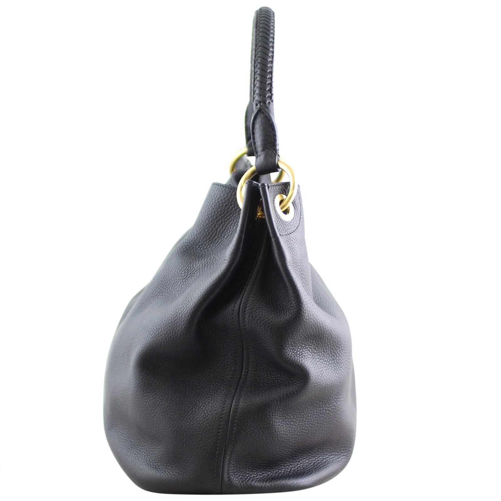 Prada Vitello Daino Hobo side back