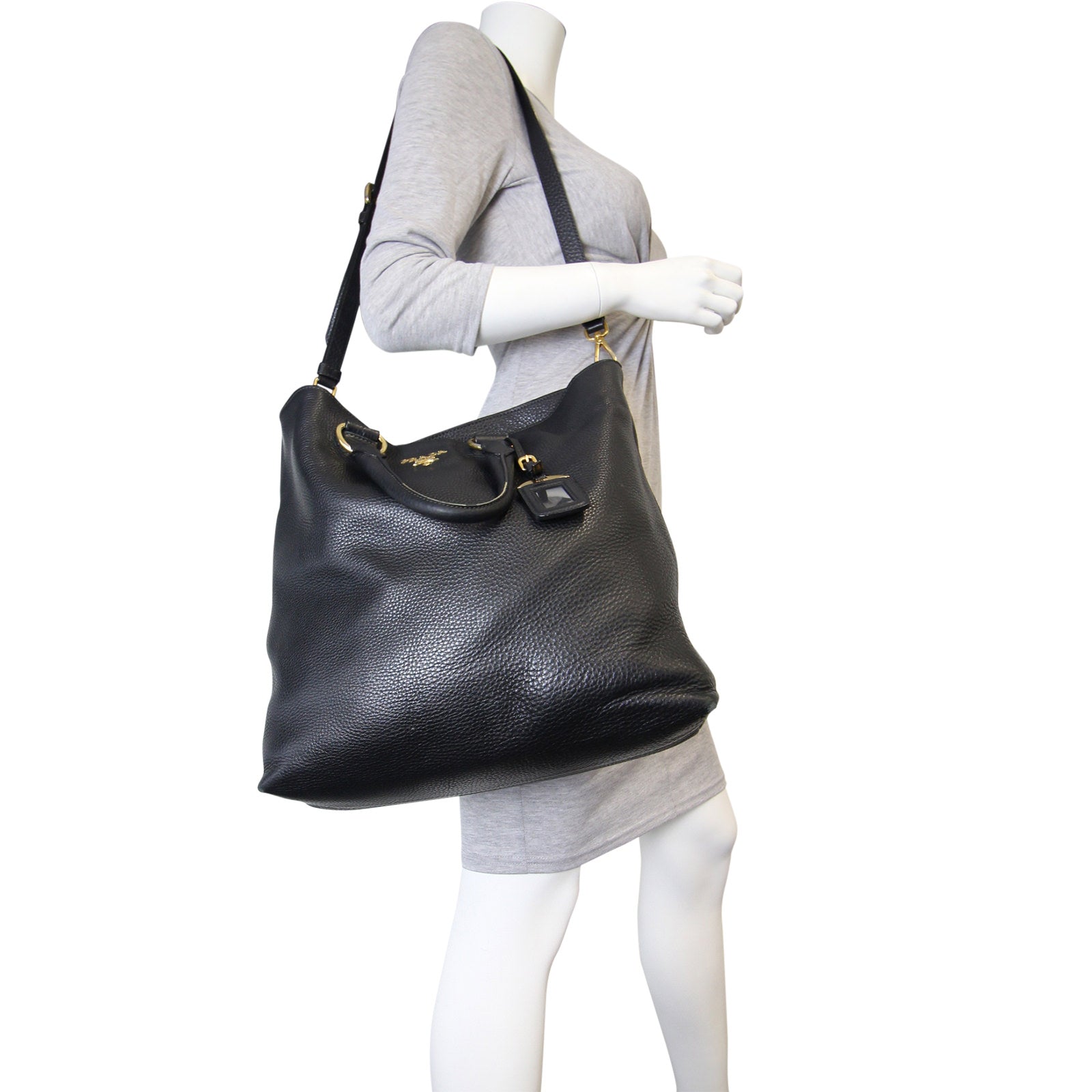 Prada Vitello Daino Large Shopping Tote Mannequin
