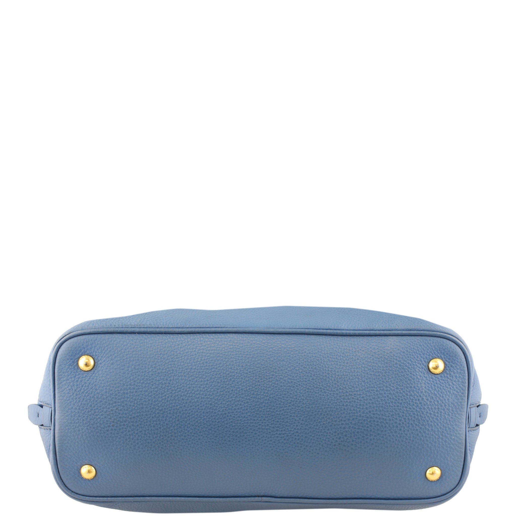 Prada Vitello Daino Large Expandable Shopper Tote Base