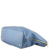 Prada Vitello Daino Large Expandable Shopper Tote Corner