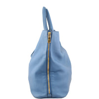 Prada Vitello Daino Large Expandable Shopper Tote Left