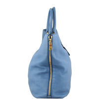 Prada Vitello Daino Large Expandable Shopper Tote Right