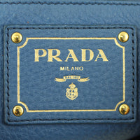 Prada Vitello Daino Large Expandable Shopper Tote Stamp
