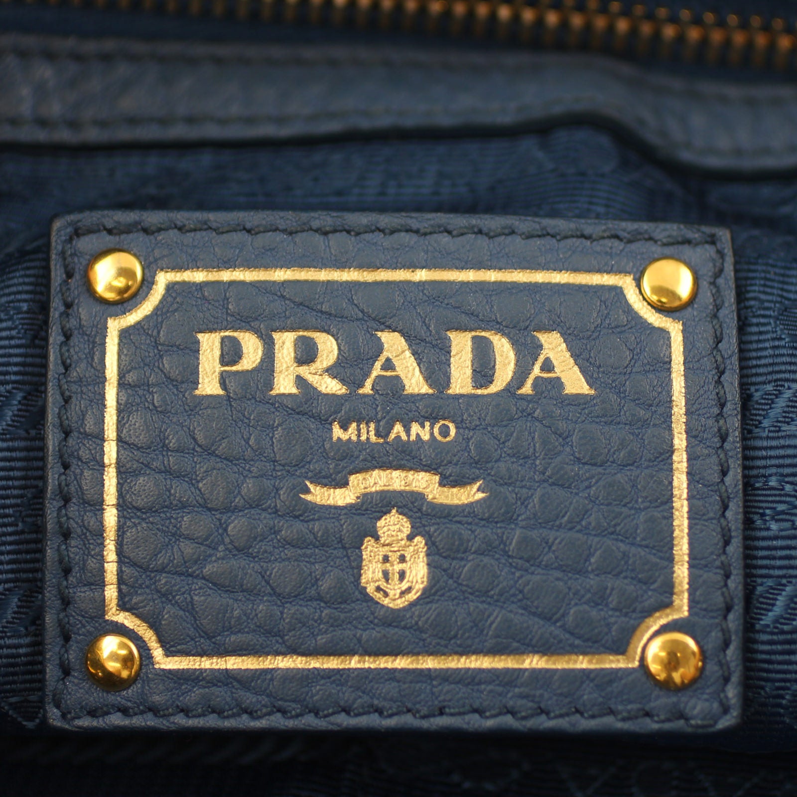 Prada Vitello Daino Sacca Hobo Bag Stamp