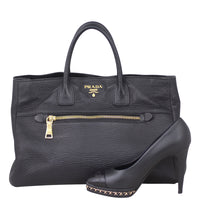 Prada Vitello Daino Shopper Shoe