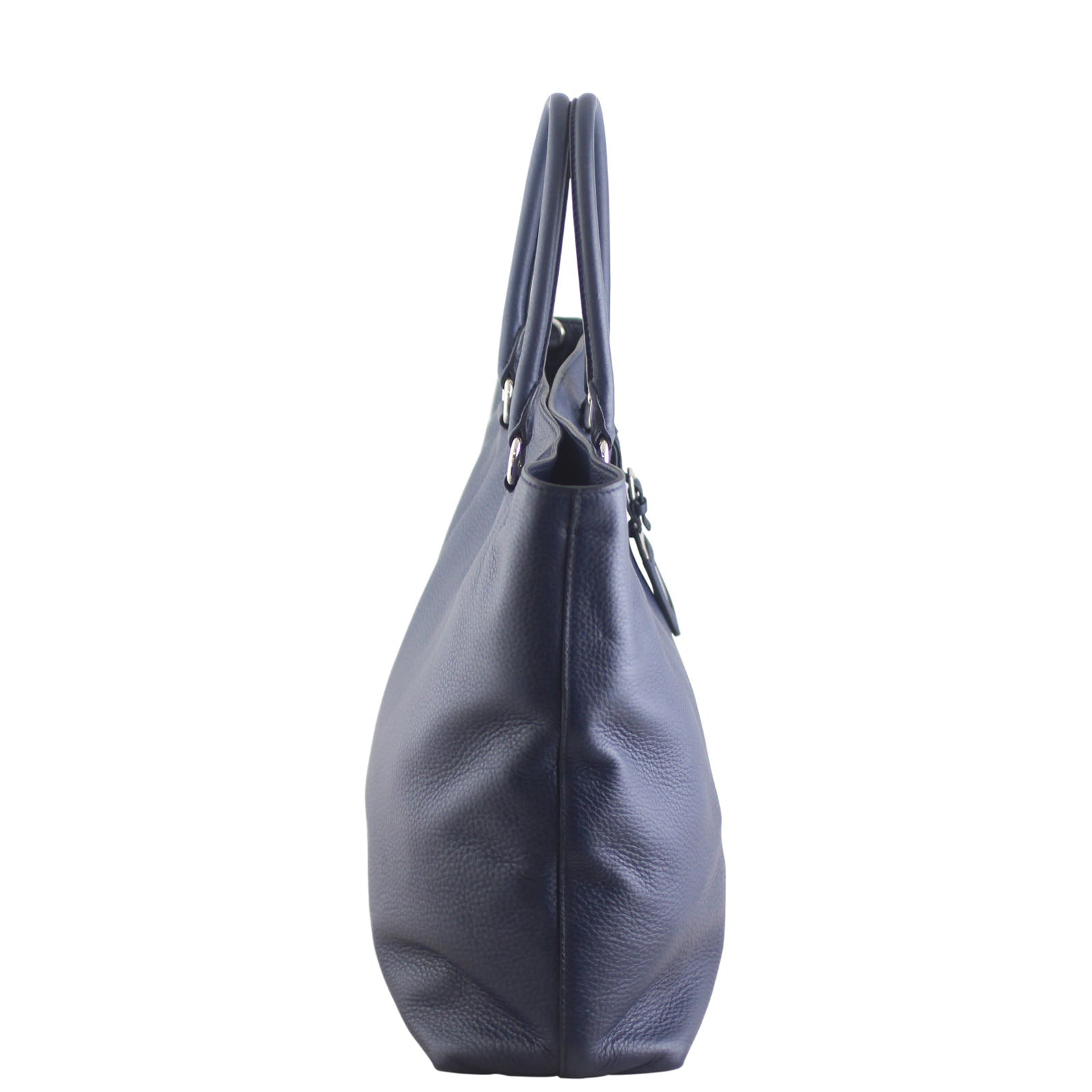 Prada Vitello Daino Shopping Large Tote Bag Right