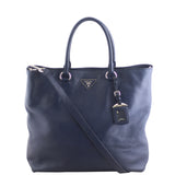 Prada Vitello Daino Shopping Large Tote Bag Front