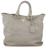 Prada Vitello Daino Large Shopping Tote Front