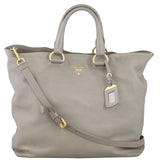 Prada Vitello Daino Large Shopping Tote Front