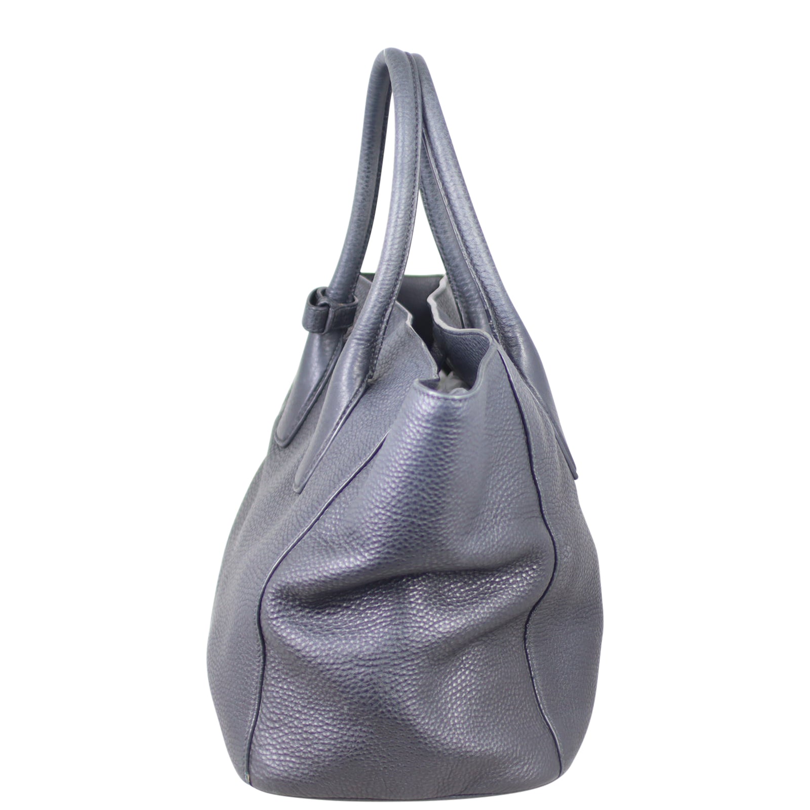 Prada Vitello Daino Shopping Tote Side