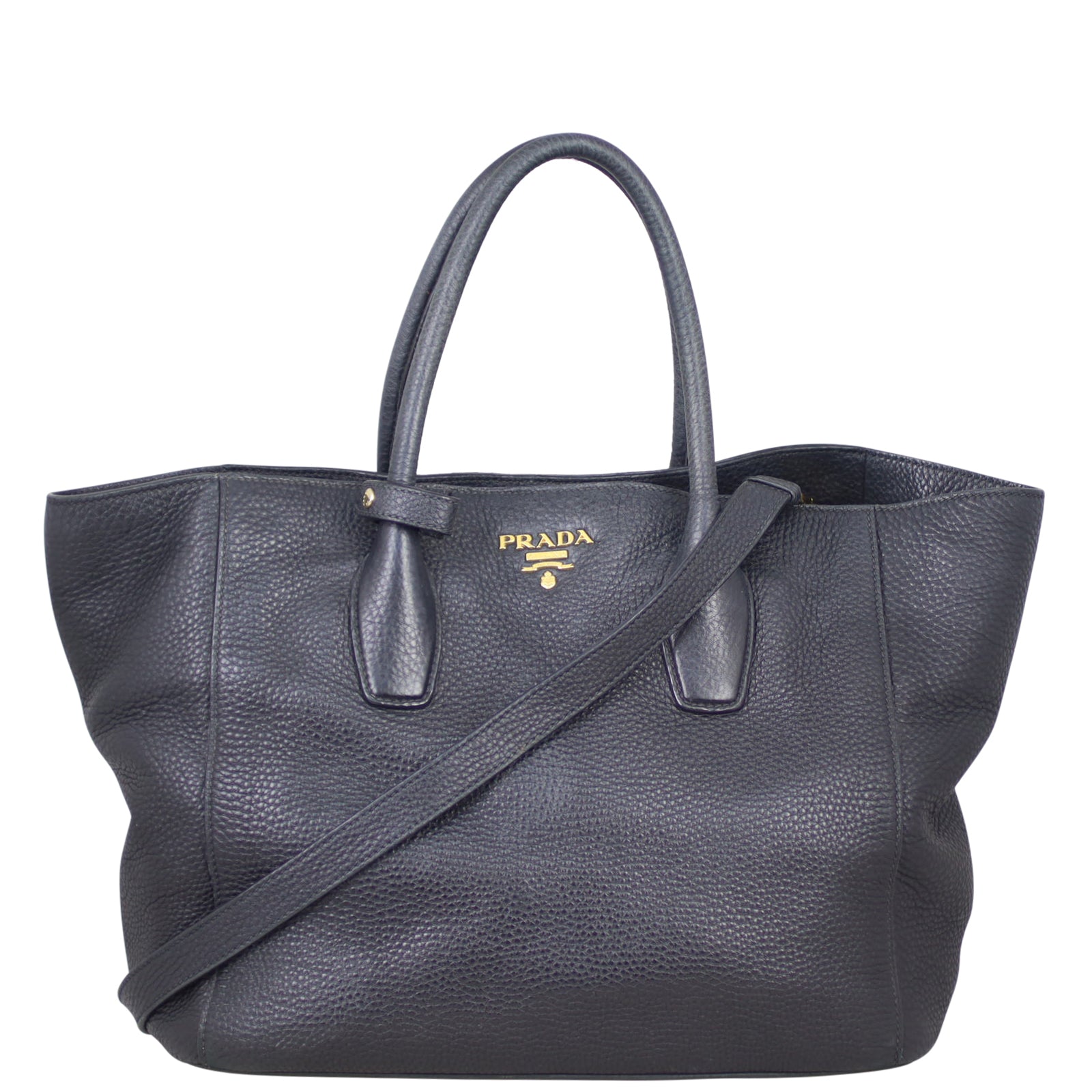 Prada Vitello Daino Shopping Tote Front