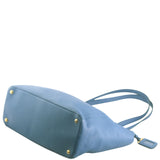 Prada Vitello Daino Side Pocket Tote Bag Corner