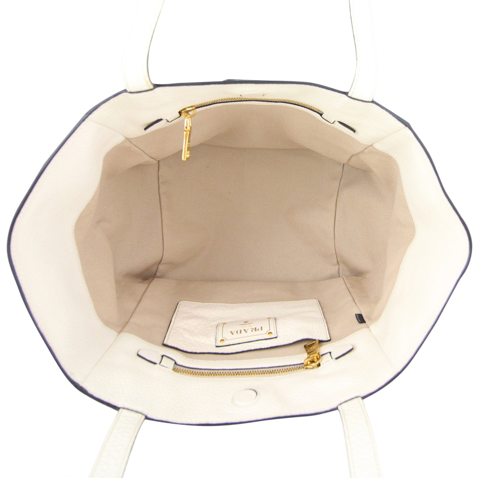 Prada Vitello Daino Tote Bag Interior