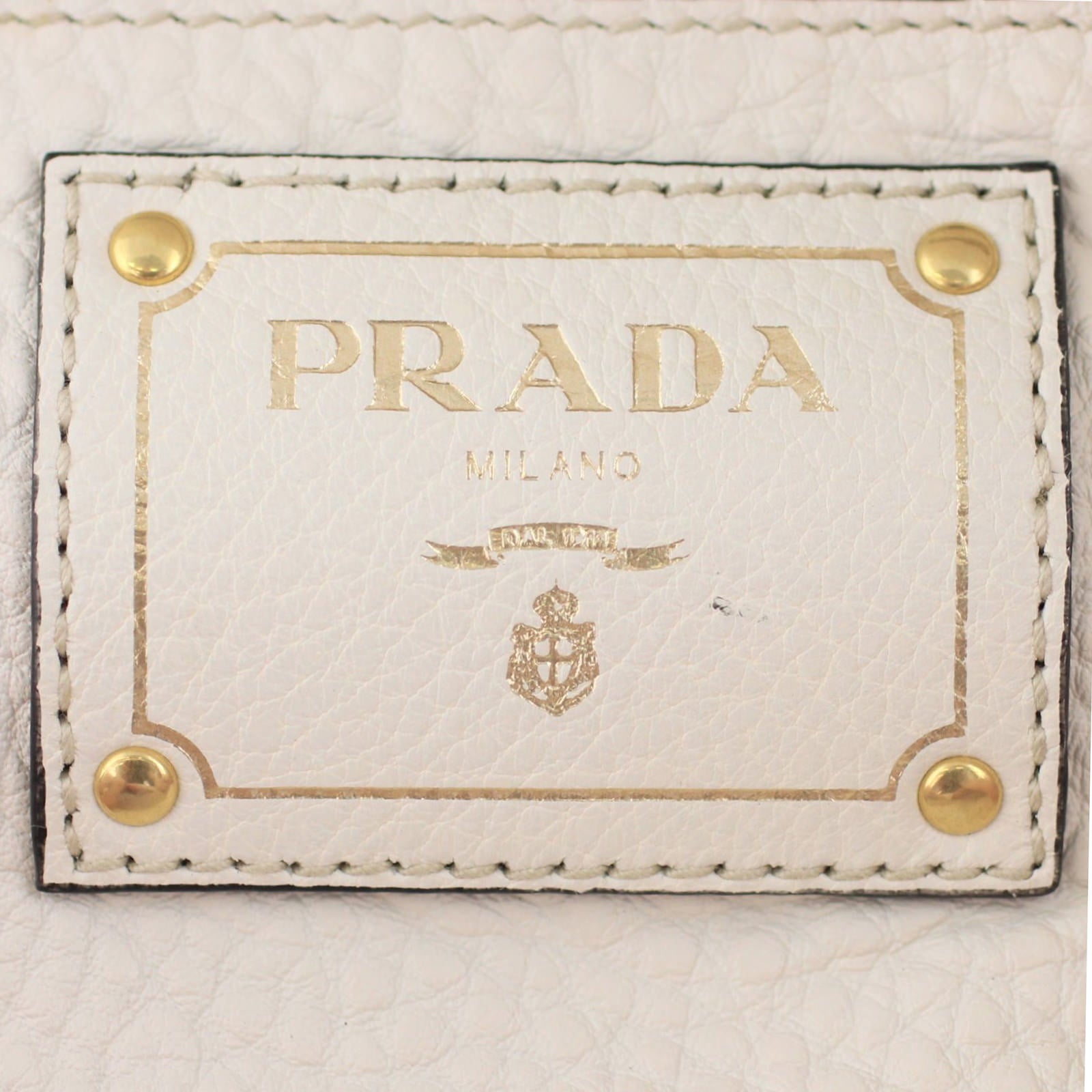 Prada Vitello Daino Tote Bag Stamp