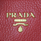 Prada Vitello Daino Tote Logo