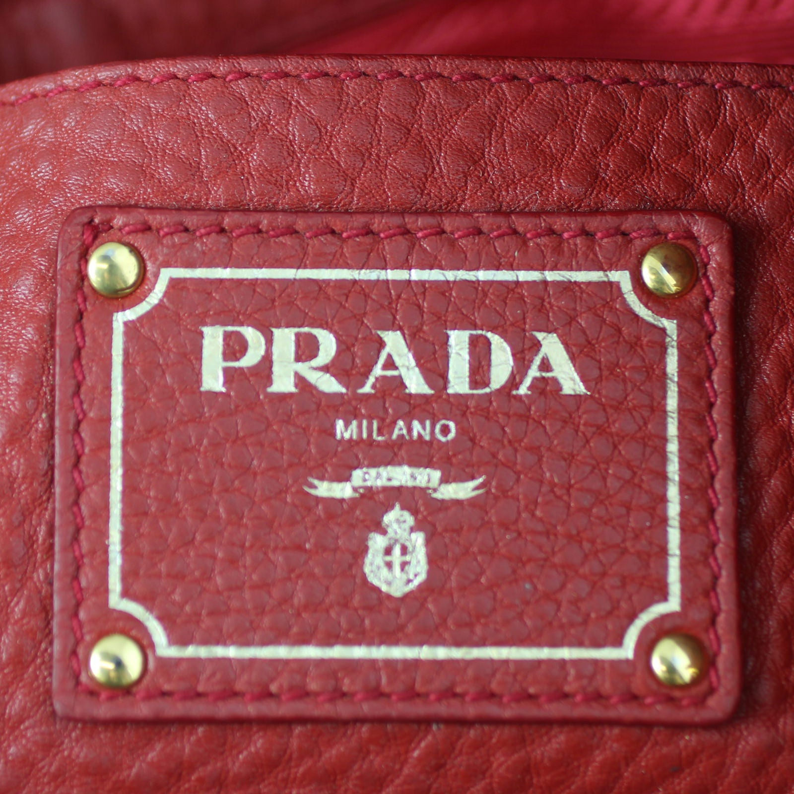 Prada Vitello Daino Tote Stamp