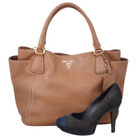 Prada Vitello Daino Twin Pocket Tote Shoe