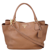 Prada Vitello Daino Twin Pocket Tote Front