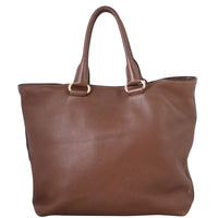 Prada Vitello Daino Two Way Shopping Tote Back