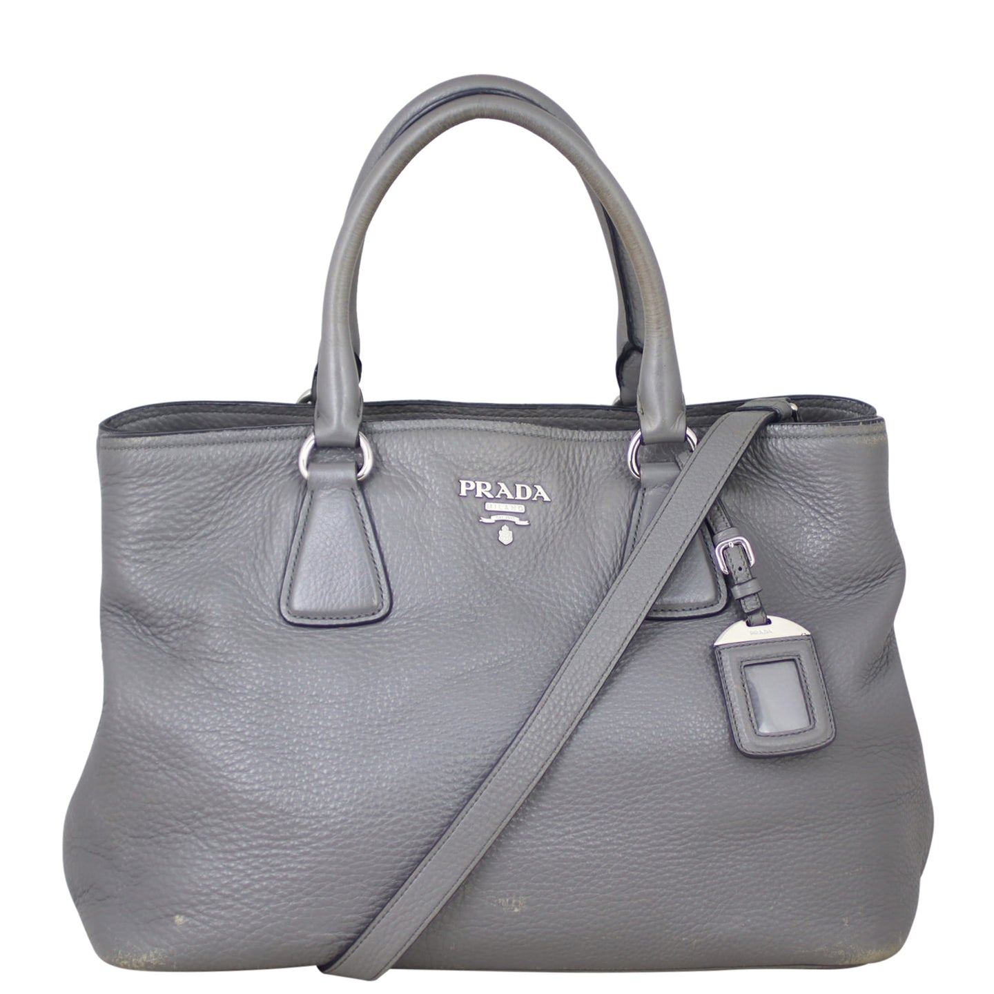Prada Vitello Daino Two Way Tote Front