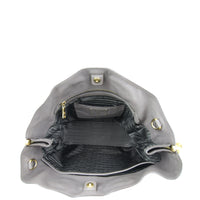 Prada Vitello Morbido Large Expandable Shopper Tote Interior