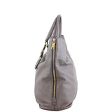 Prada Vitello Morbido Large Expandable Shopper Tote Left