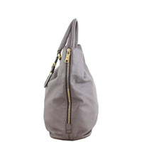 Prada Vitello Morbido Large Expandable Shopper Tote Left