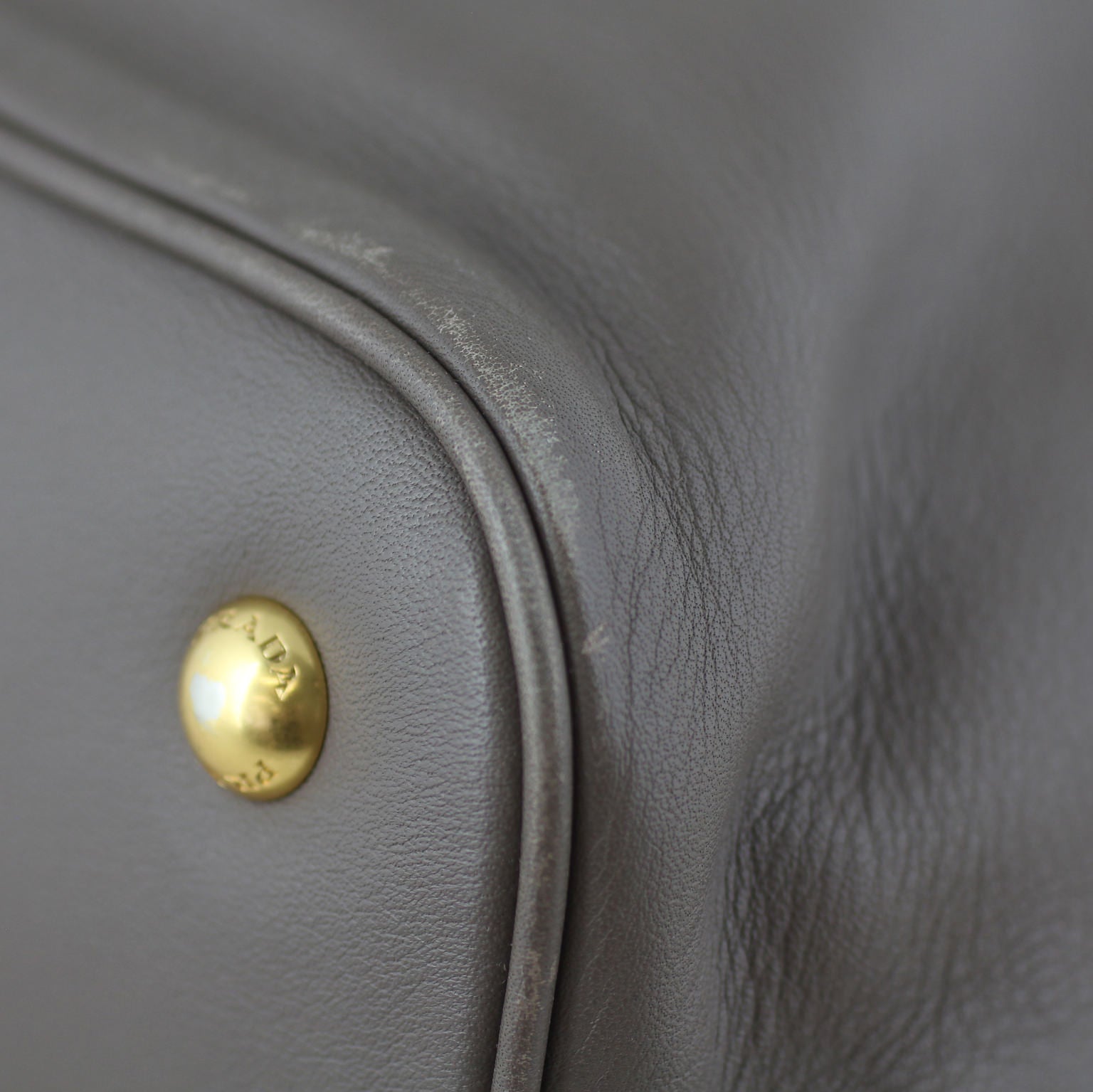 Prada Vitello Morbido Large Expandable Shopper Tote Lining