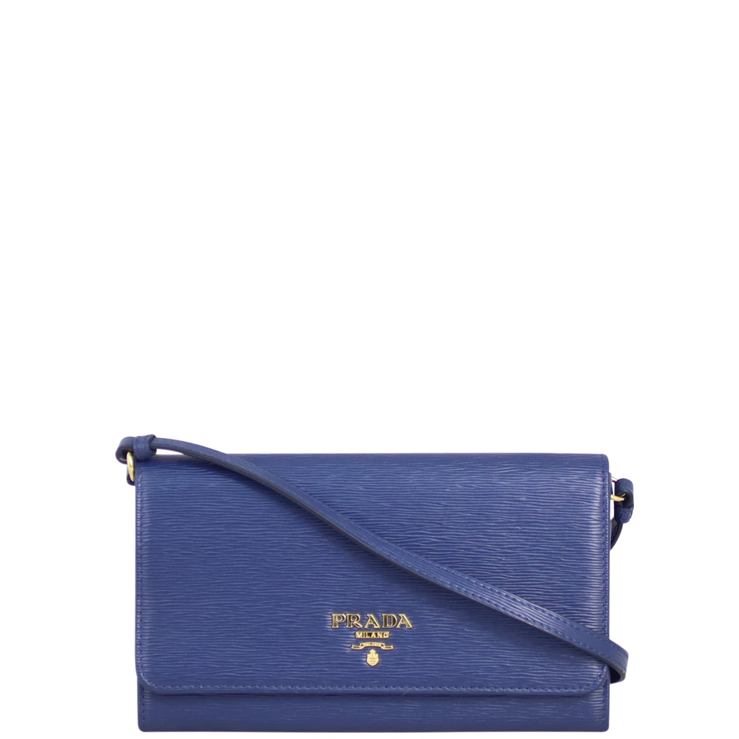 Prada Vitello Move Wallet on Strap Front
