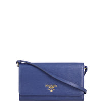 Prada Vitello Move Wallet on Strap Front