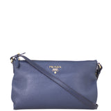 Prada Vitello Phenix Crossbody Bag Front