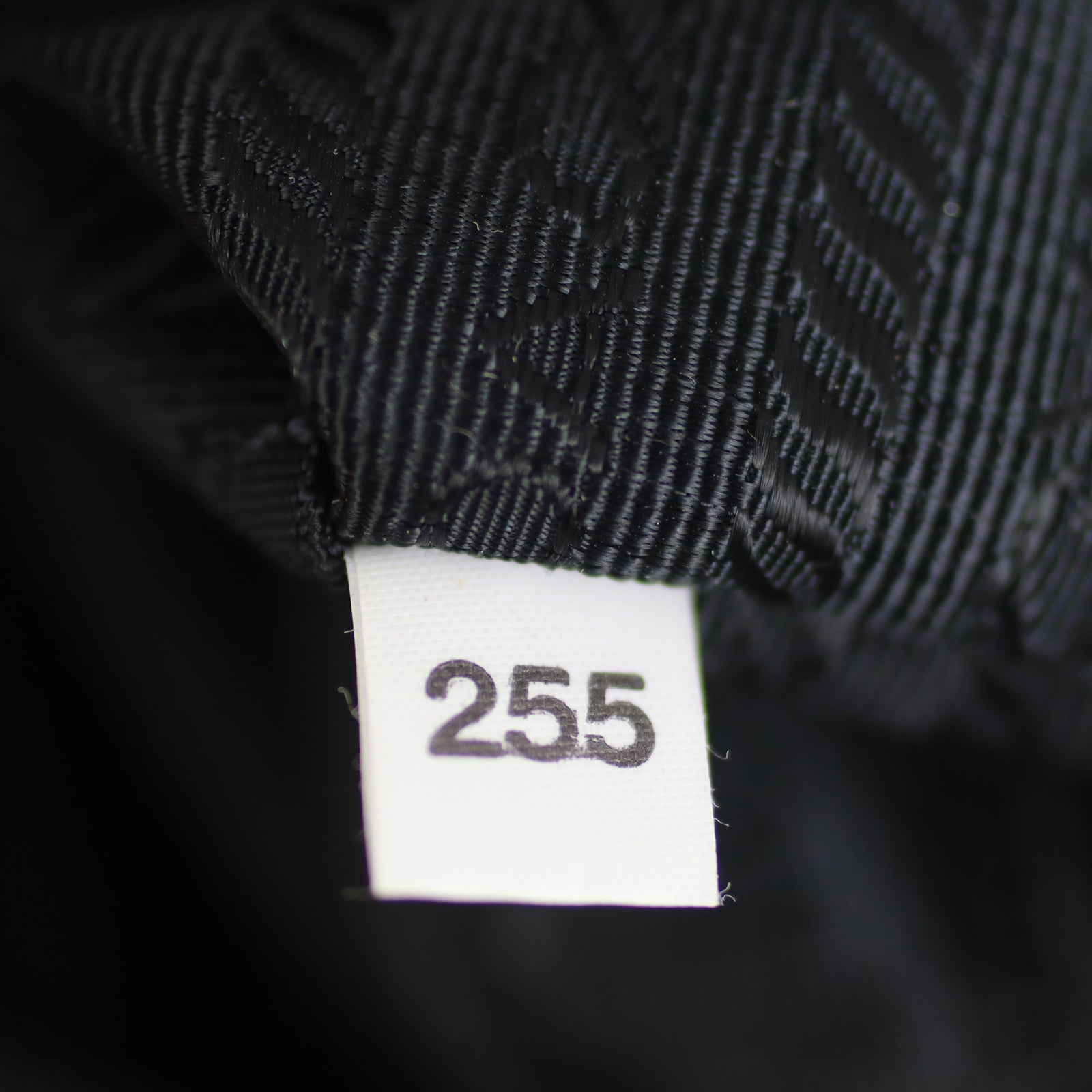 Prada Nylon Nero Letter Wristlet tag