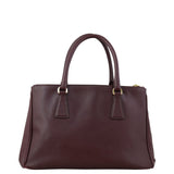 Prada Saffiano Galleria Double Zip Tote Small Back