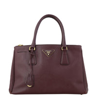 Prada Saffiano Galleria Double Zip Tote Small Front