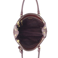 Prada Saffiano Galleria Double Zip Tote Small Interior