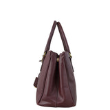Prada Saffiano Galleria Double Zip Tote Small Side