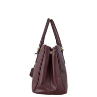 Prada Saffiano Galleria Double Zip Tote Small Side