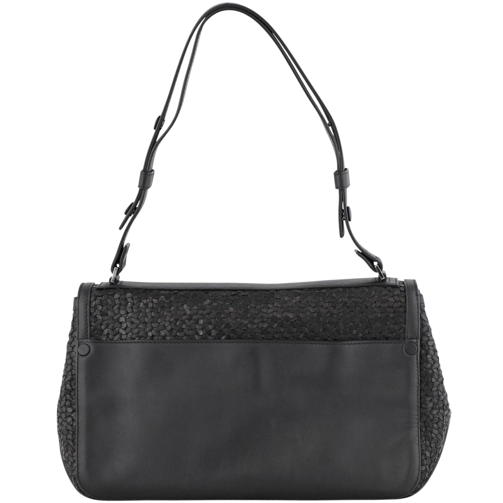 Proenza Schouler Courier Woven Shoulder Bag Back