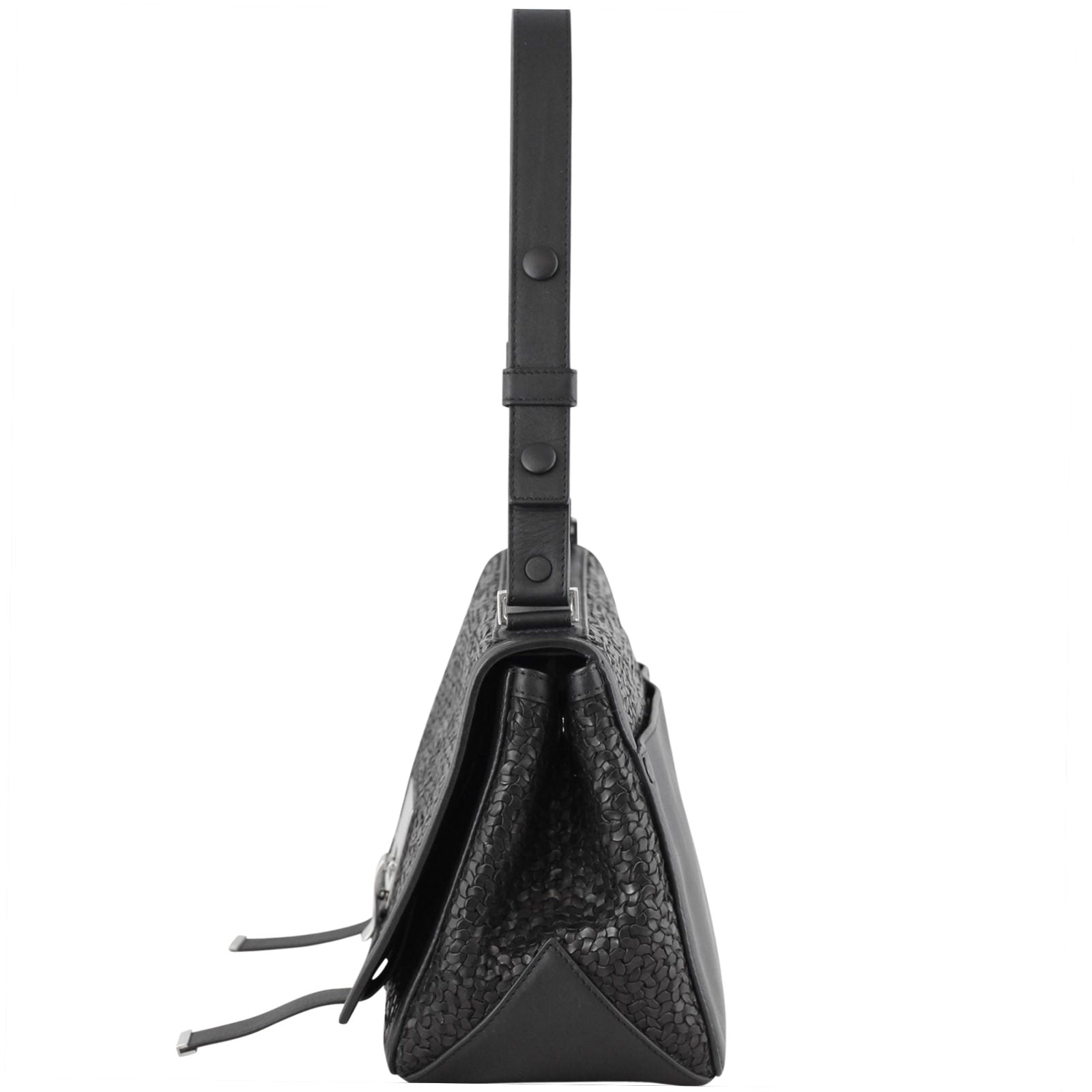 Proenza Schouler Courier Woven Shoulder Bag Left