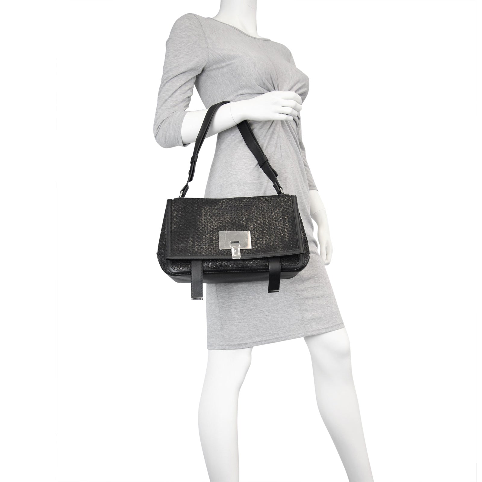 Proenza Schouler Courier Woven Shoulder Bag Mannequin