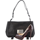 Proenza Schouler Courier Woven Shoulder Bag Scale