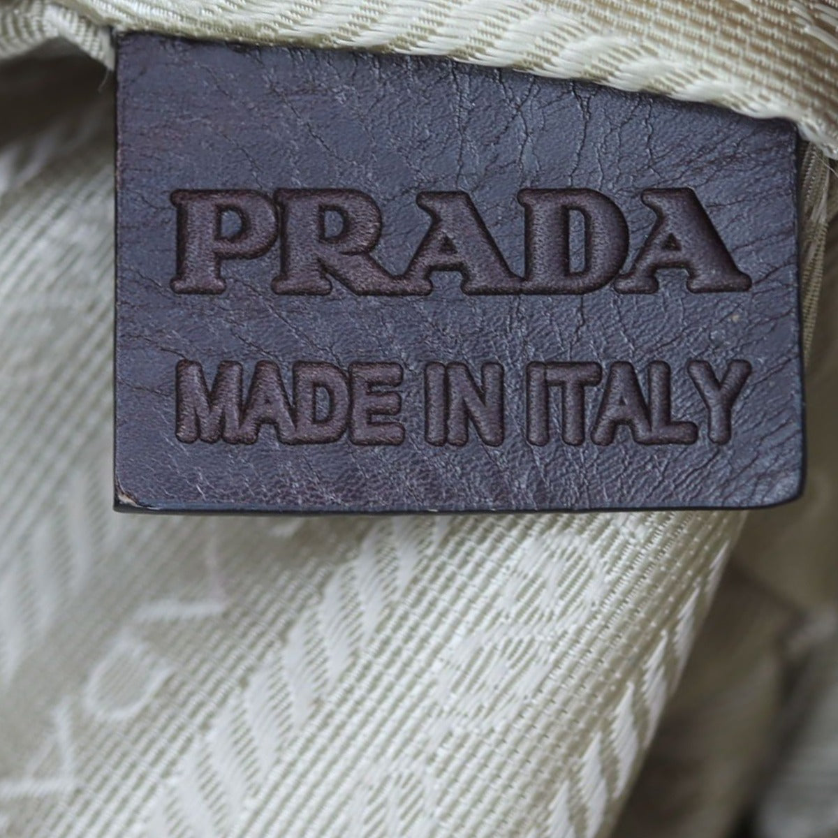 Prada Canapa Logo Bowler Stamp
