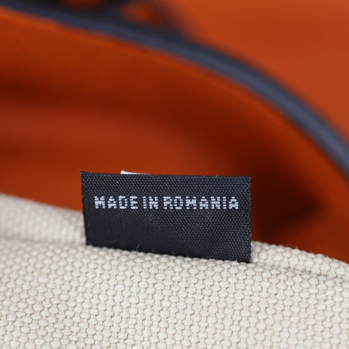 Prada Vitello Grain Shopping Tote (orange) Stamp
