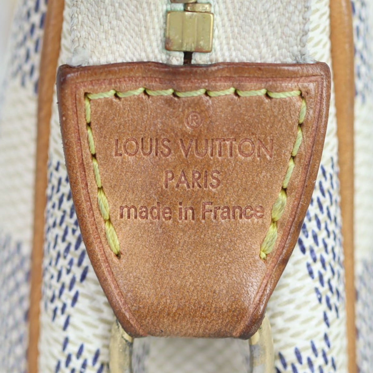 Louis Vuitton Eva Pochette Damier Azur Stamp
