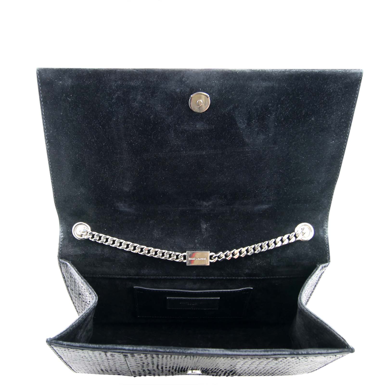 Saint Laurent Classic Medium Kate Tassel Satchel Python Interior