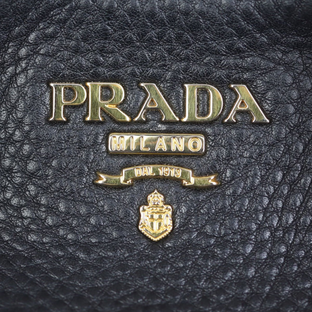 Prada Vitello Daino Side Pocket Tote Hardware

