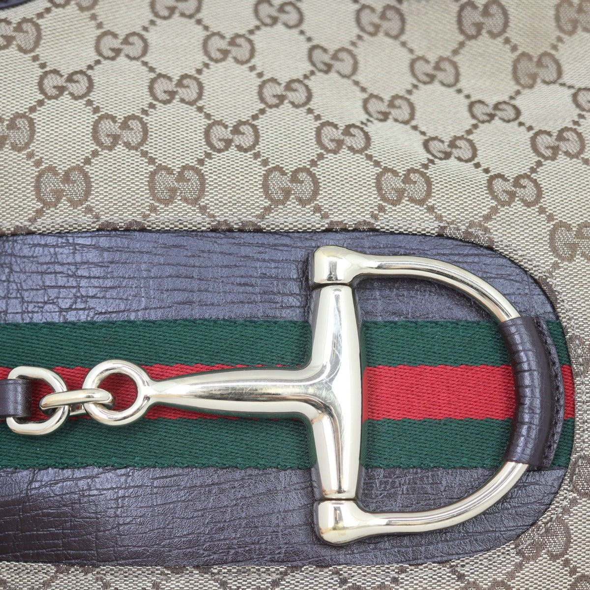 Gucci GG Canvas Hasler Hobo Hardware
